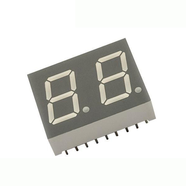 The image shows 0.50 2-digit segment display of China QUEENDOM Company.