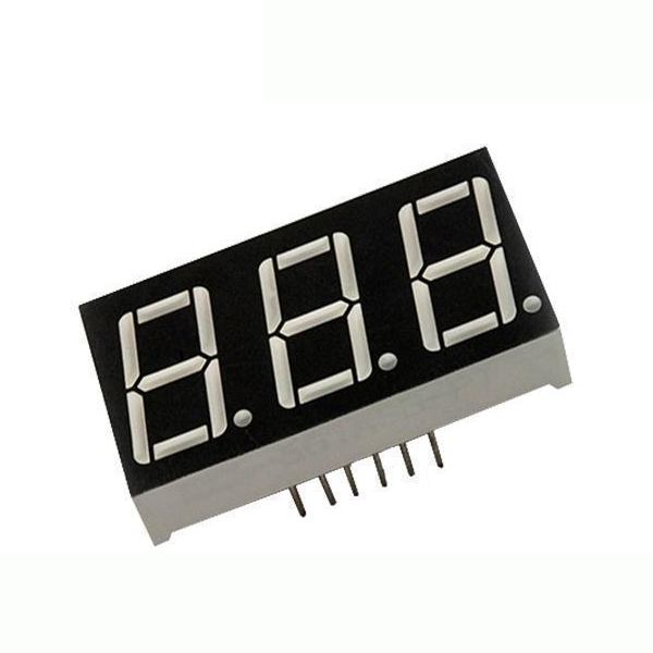 The image shows 0.56 3-digit segment display of China QUEENDOM Company.