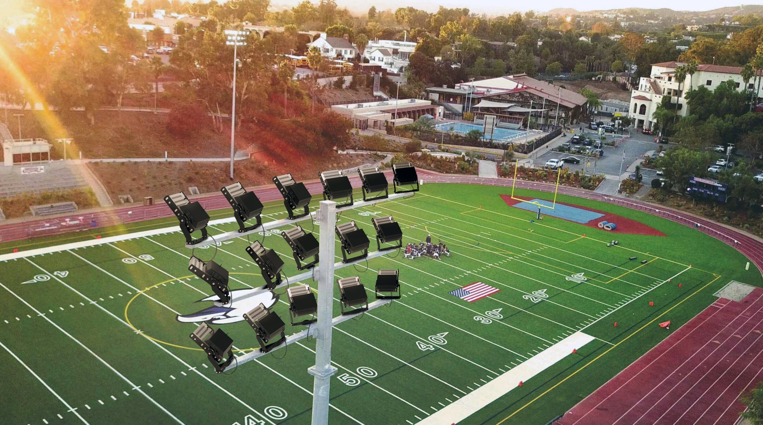 Professional Stadium Lighting