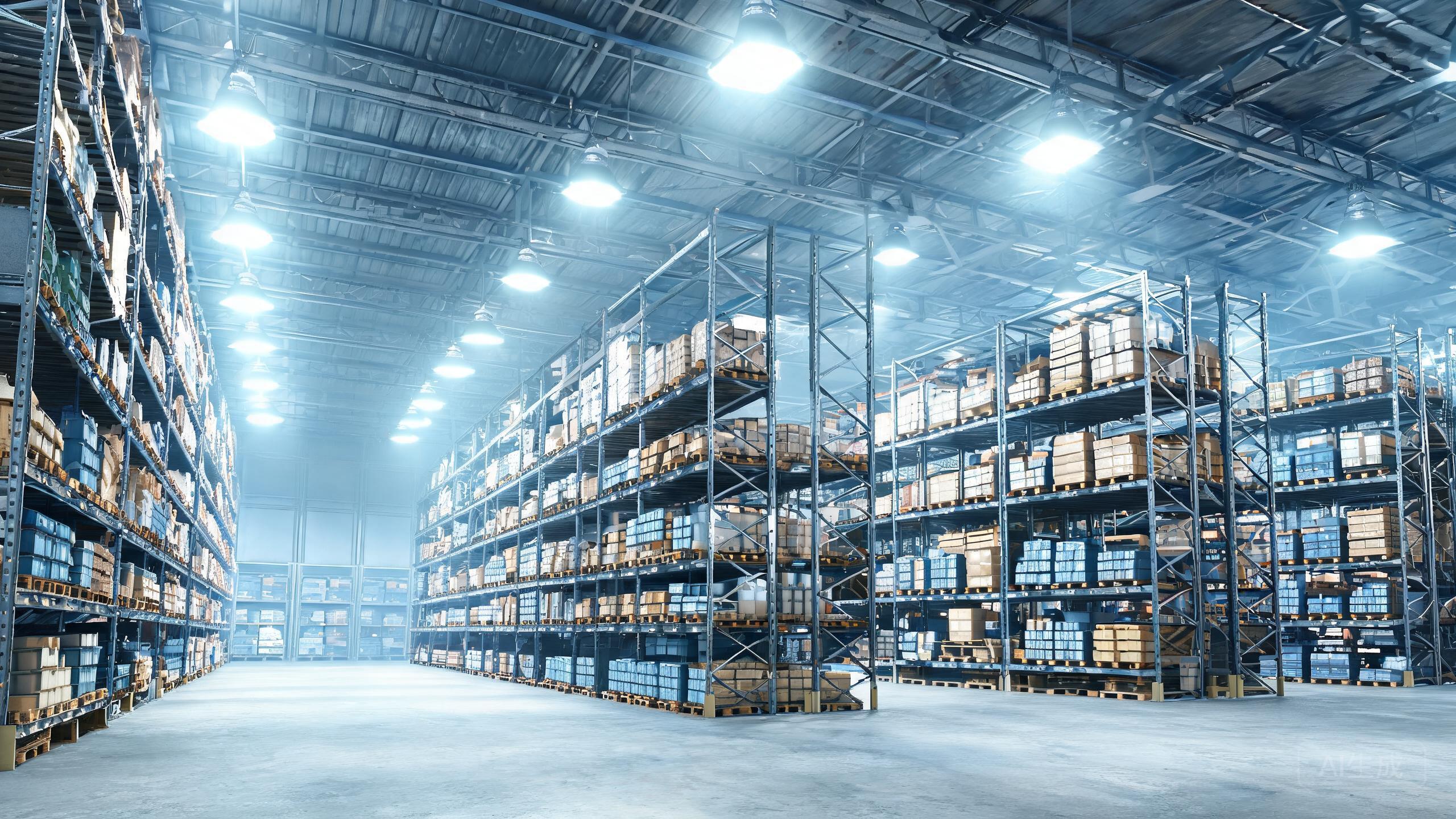 Cold storage warehouse lighting case