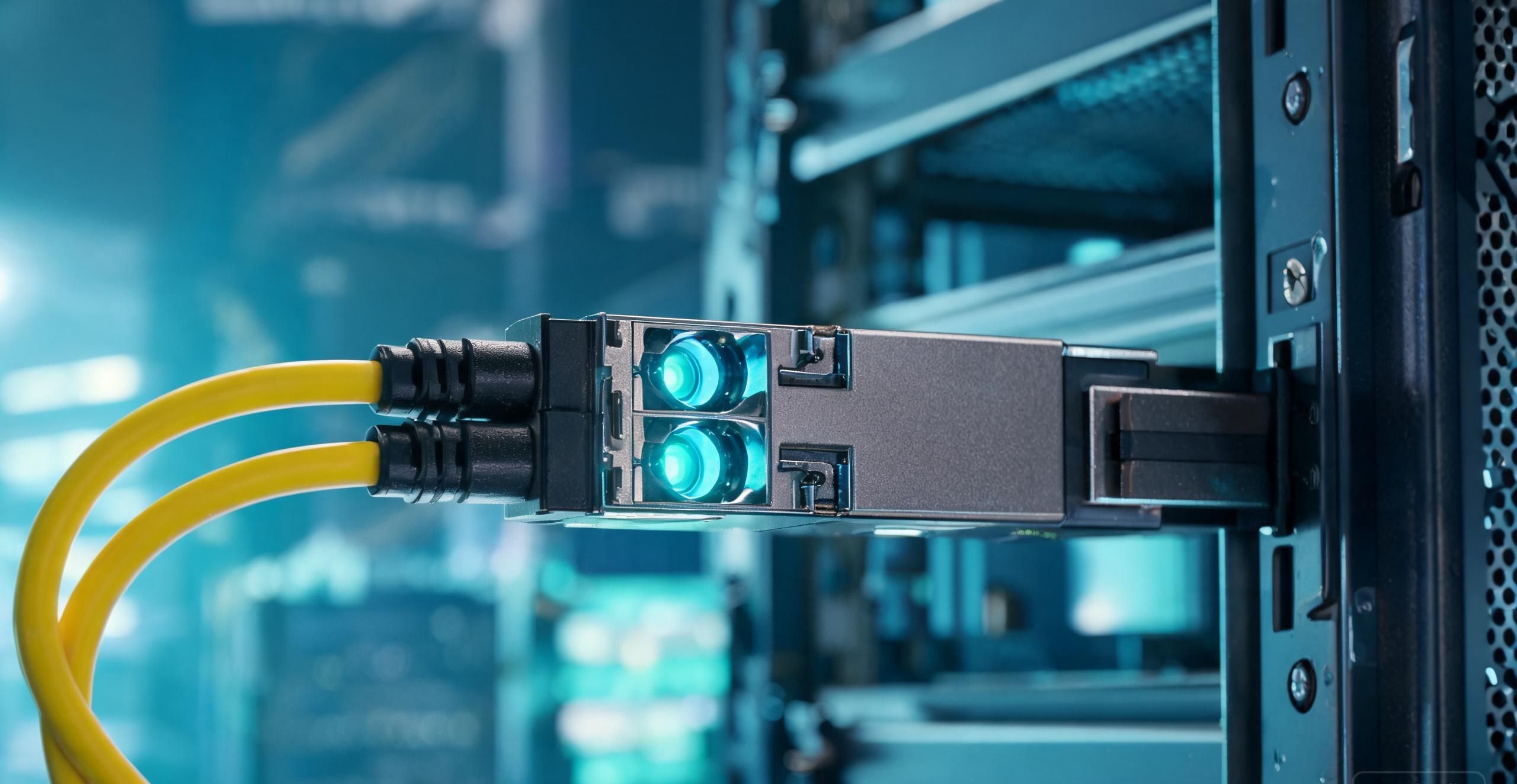 LED optical communication link using 650nm light through plastic optical fiber in an industrial control cabinet