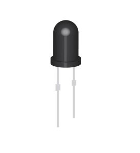 The image shows 3mm photodiode led LEDs of China QUEENDOM Company.