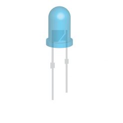 The image shows 5mm photodiode led of China QUEENDOM Company.